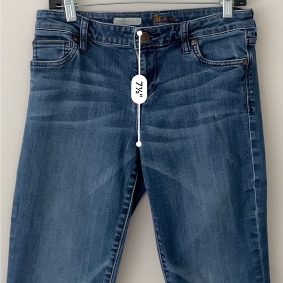 Kut from the Kloth Farrah Baby Bootcut jeans sz 6 raw hem - Picture 12 of 13